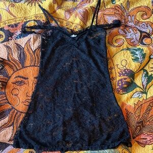 Black Lace Off The Shoulder Lingerie